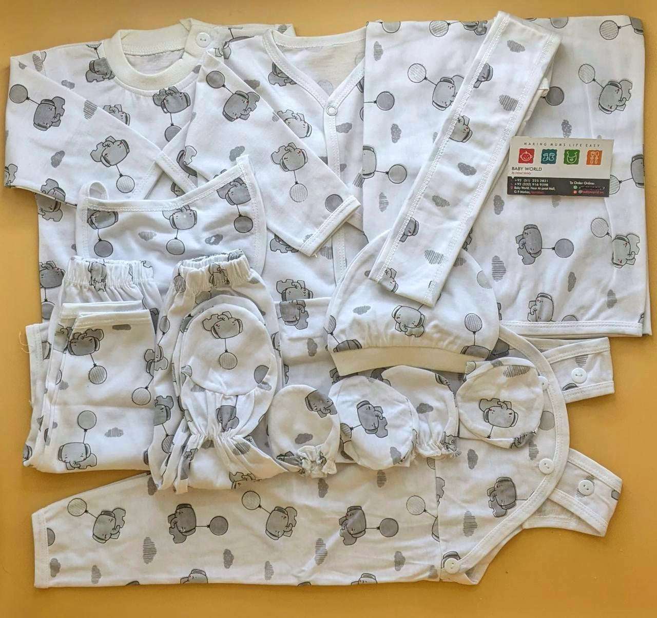 11 Pieces Starter/Suit Set - Elephant/Balloon π - Image 3