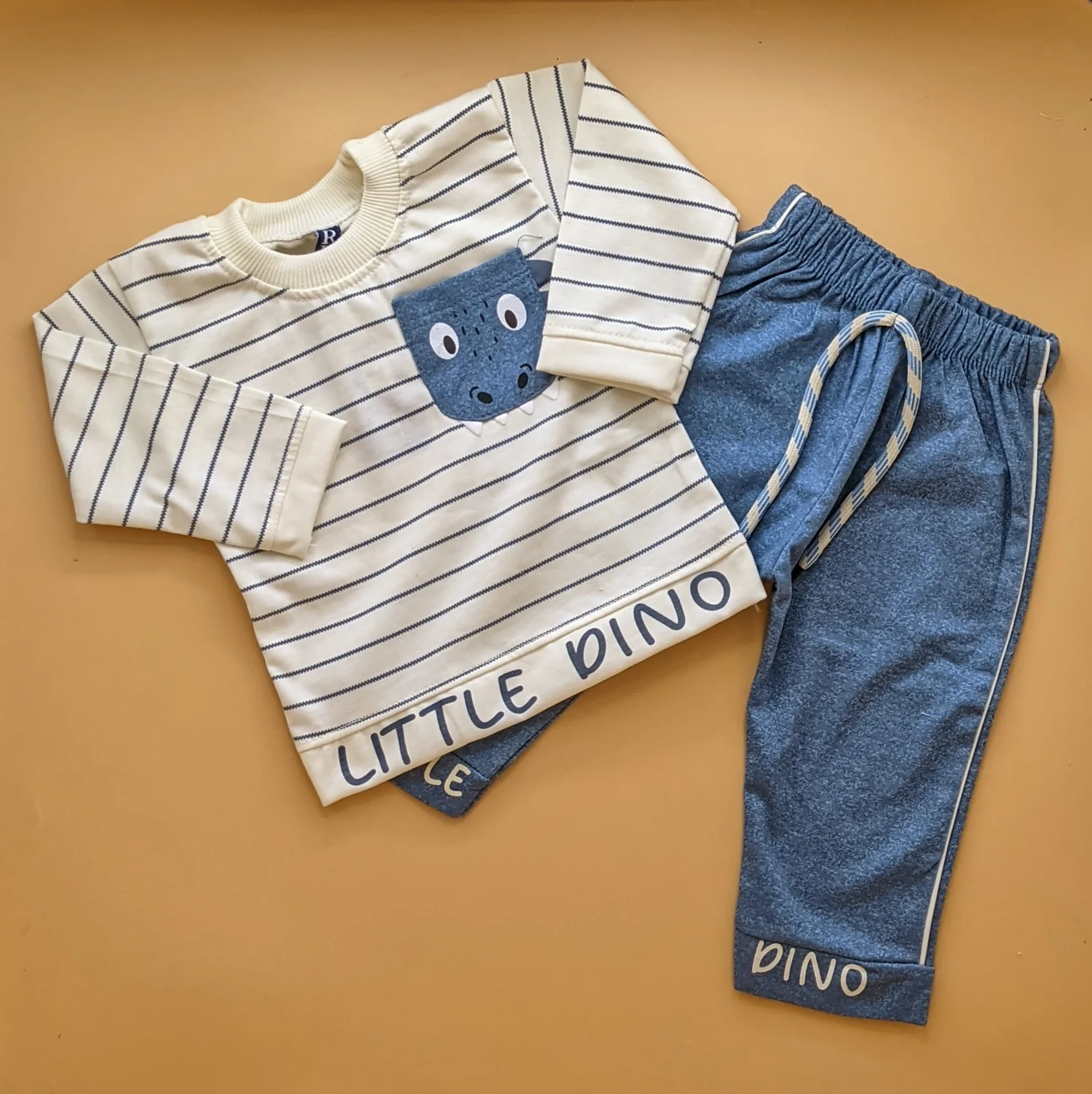 2 Piece Baby Suit - Little Dino