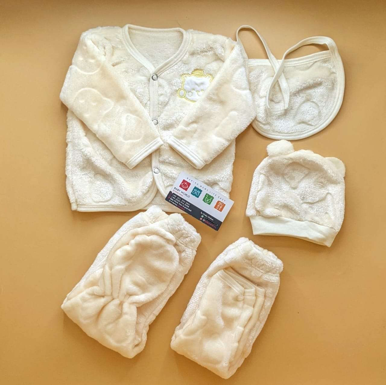 5 Pieces Suit Set - Plain - Winter - Image 10