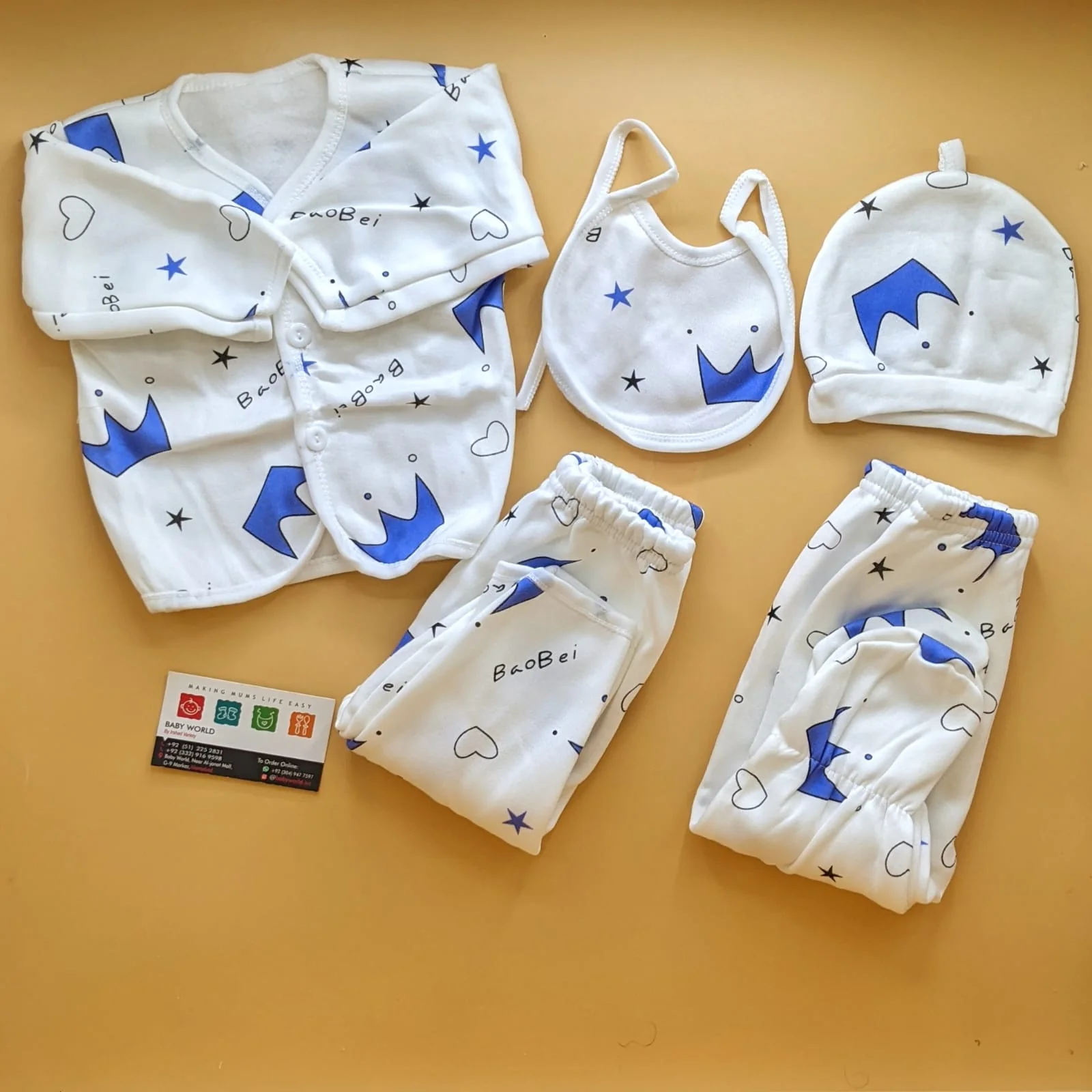 5 Pieces Suit Set - Winter - Crown - Image 2