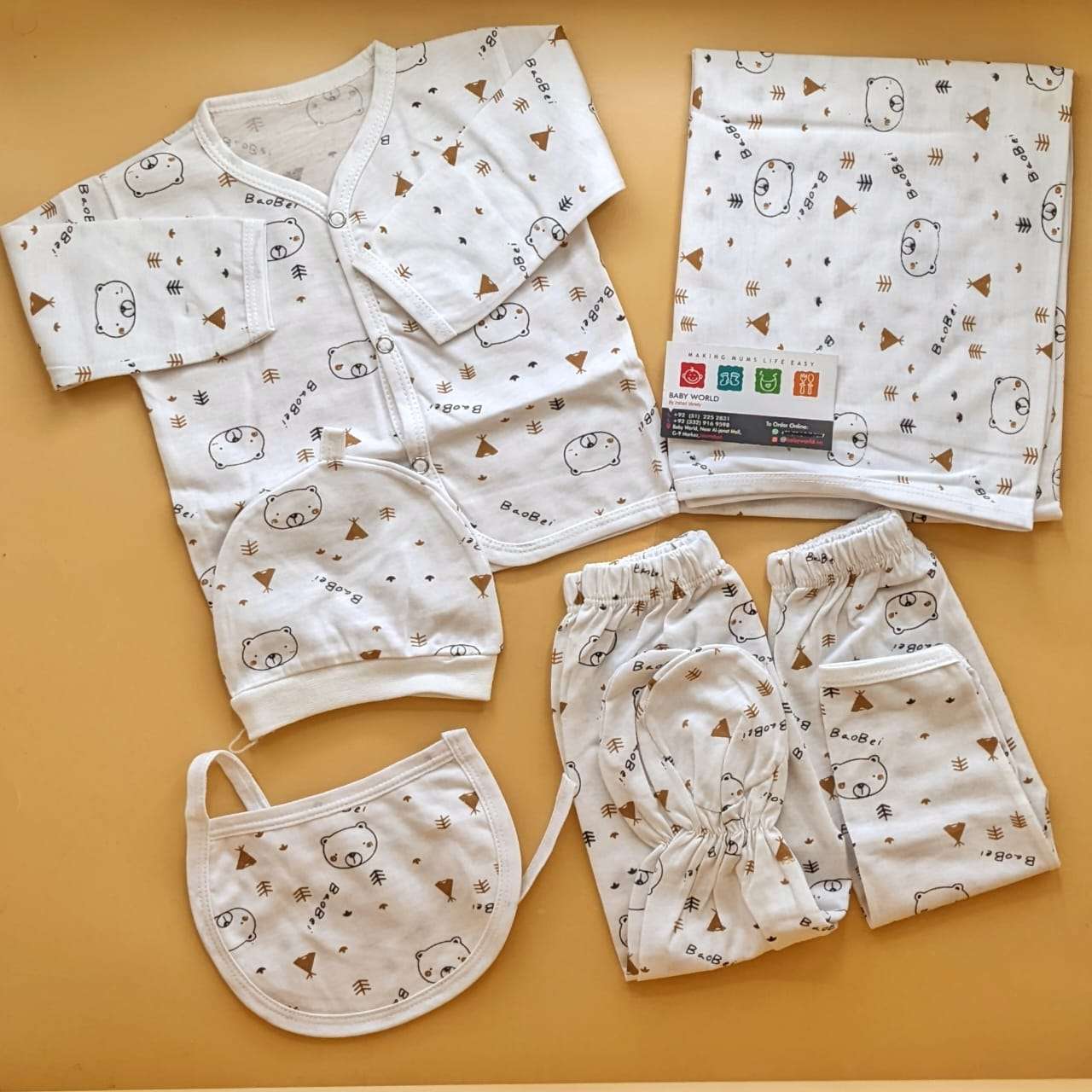 6 Pieces Starter/Suit Set - Bear/Trees 🌲 - Image 4