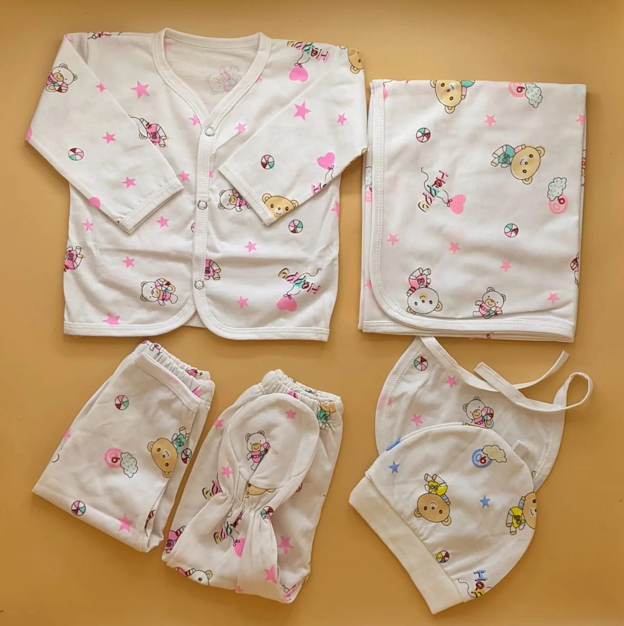 6 Pieces Starter/Suit Set - Bear/Star ⭐ - Image 3