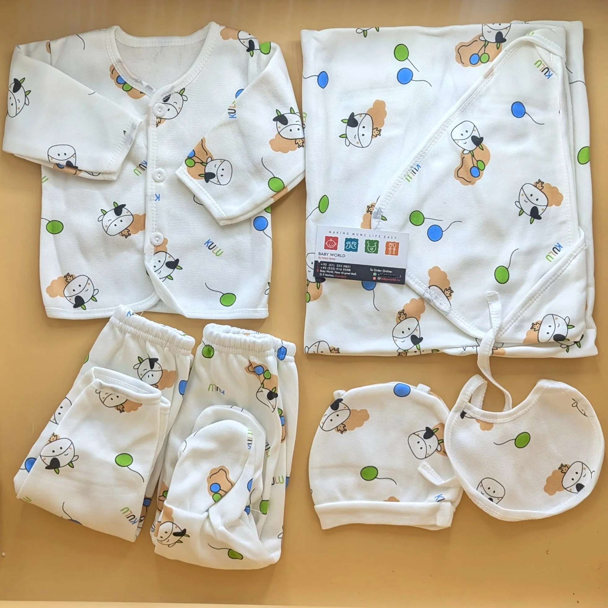 6 Pieces Starter/Suit Set - Cow - Winter - Image 6