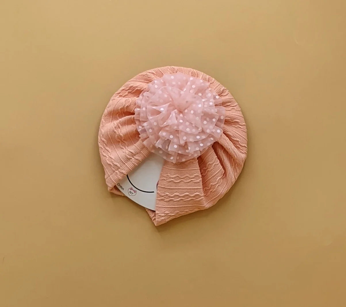 Baby Cap - Flower Dots - Image 2