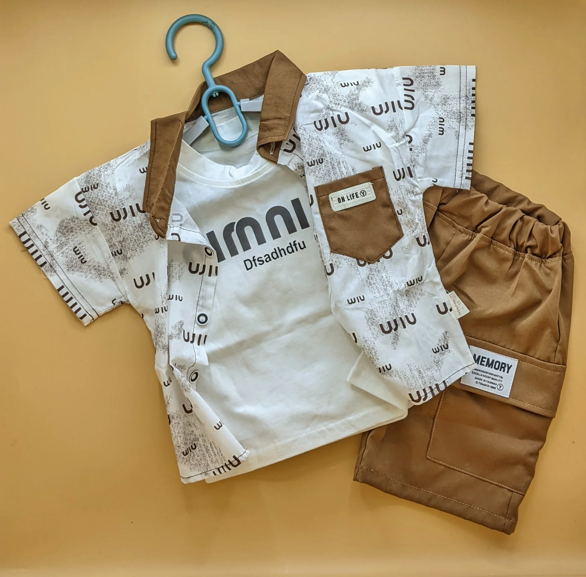 Baby Relaxed Fit 3 Pieces Co-Ord Set - On Life - Image 8