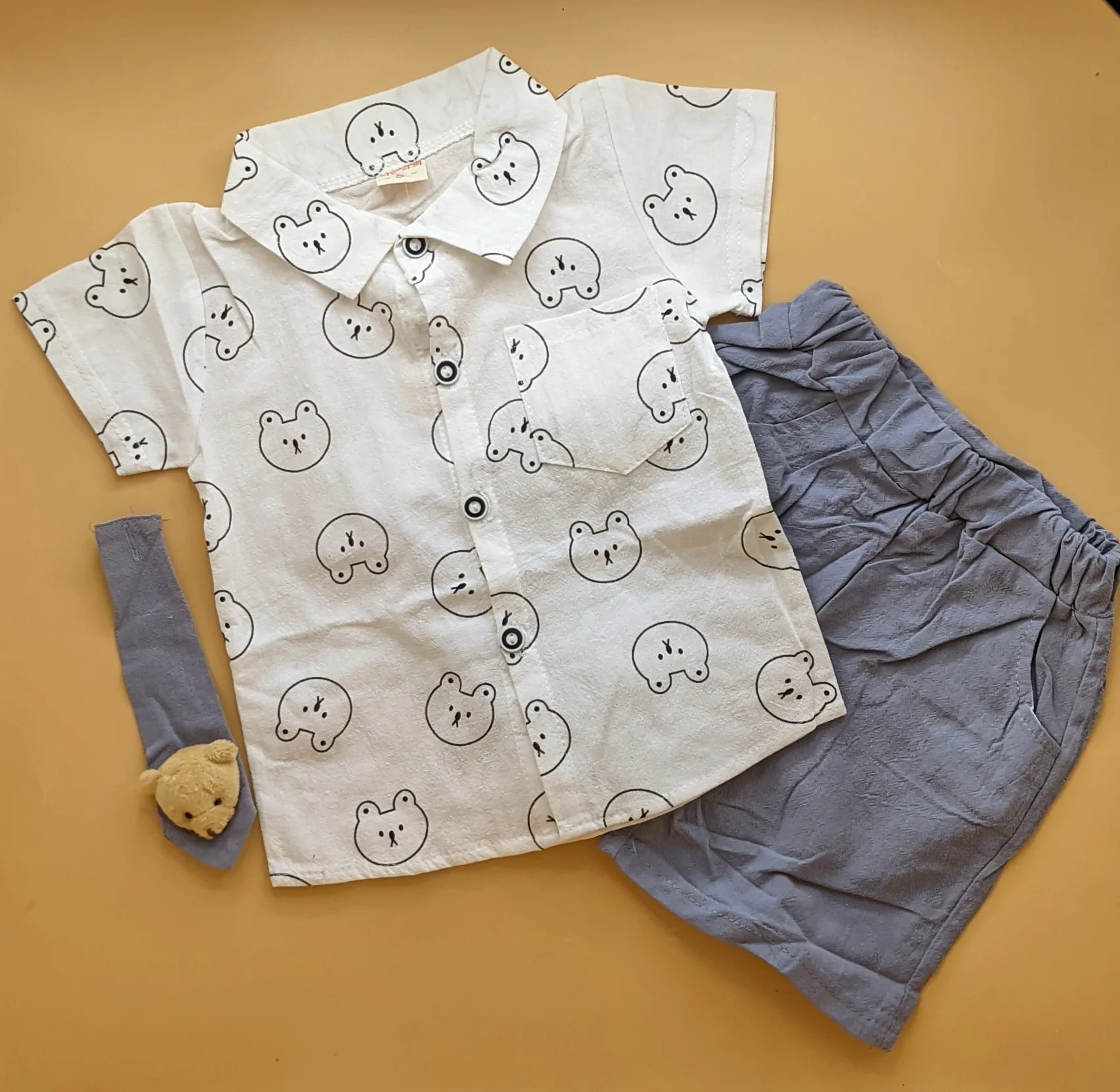 Baby Relaxed Fit Co-Ord Set - Bear 🐻 - Image 6