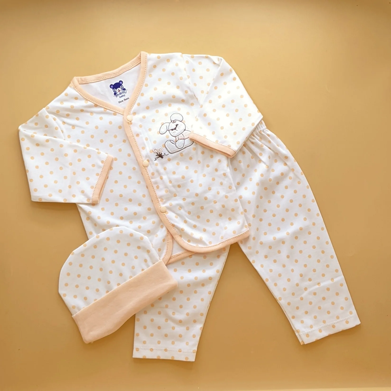 Baby Suit with Cap - Dots