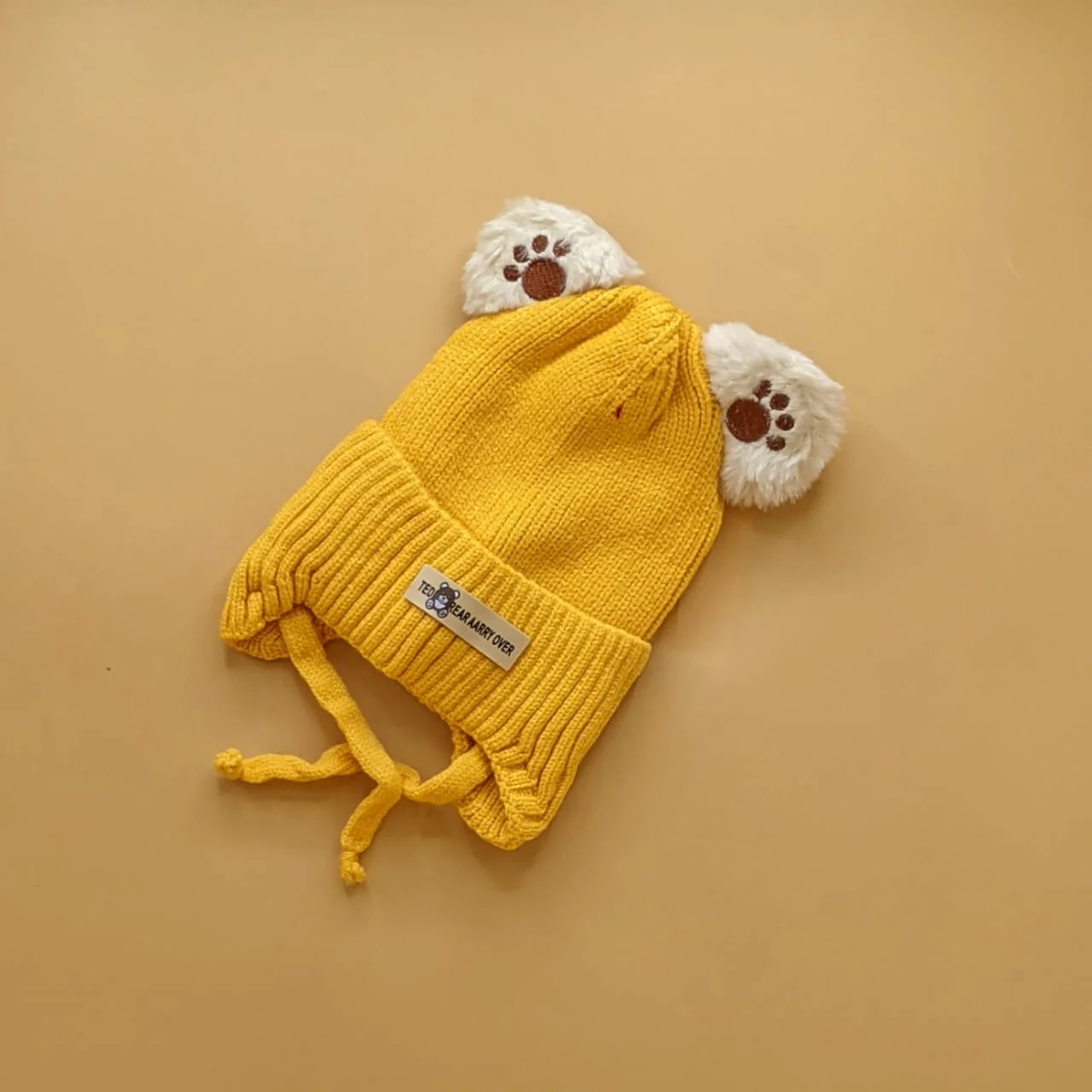 Baby Wool Cap - Teddy Bear 🐾 - Winter - Image 3