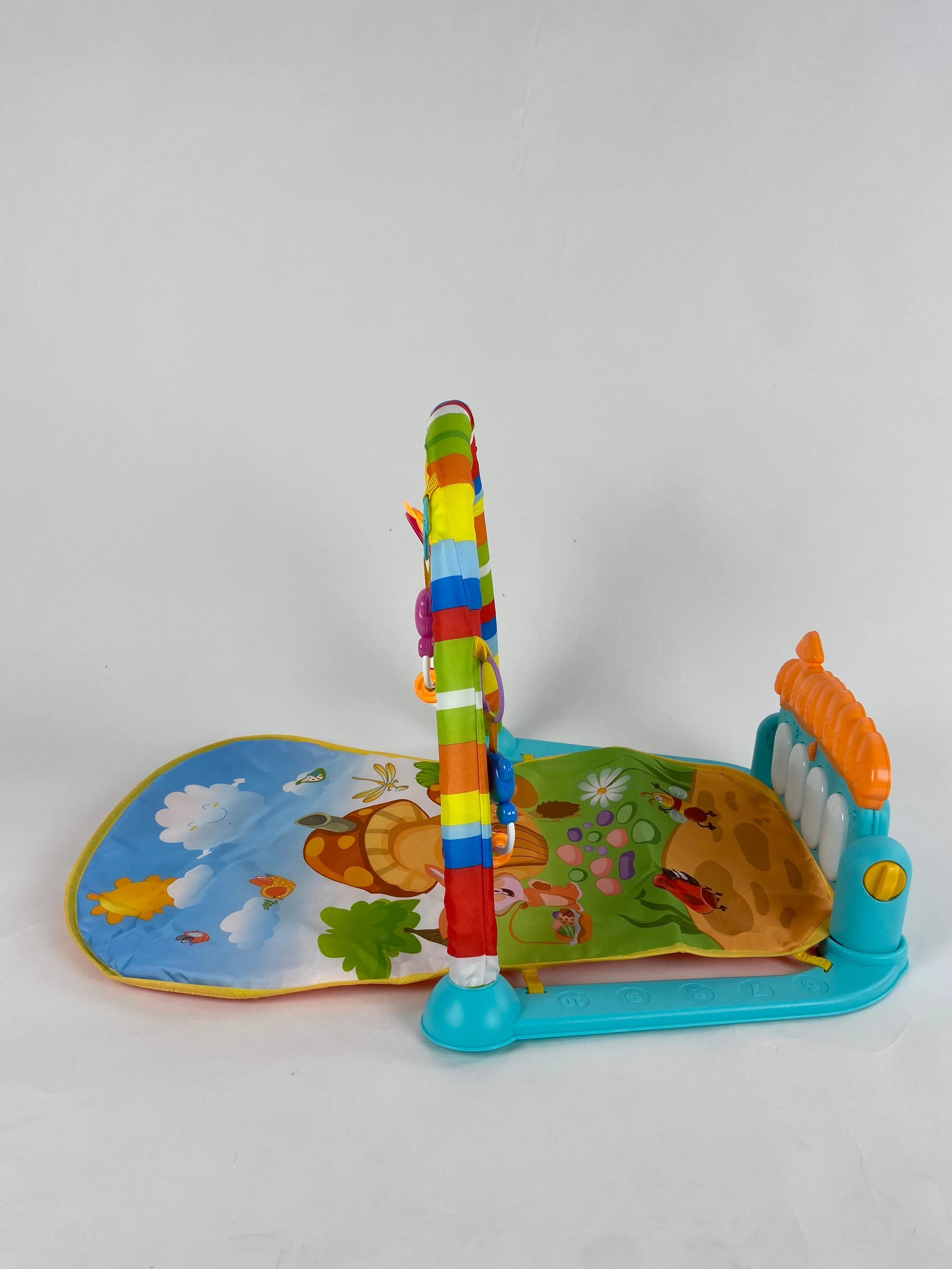 Cartoon Baby Activity Gym Fitness Baby Musical Piano Play Gym Mat With Animal Rattle Toys - Image 13