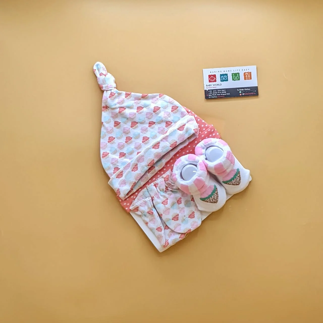 Pack of 2 Caps, Mittens & Booties Set - Image 15