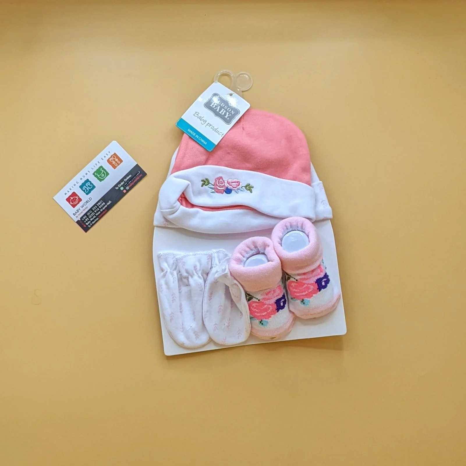 Pack of 2 Caps, Mittens & Booties Set - Image 2