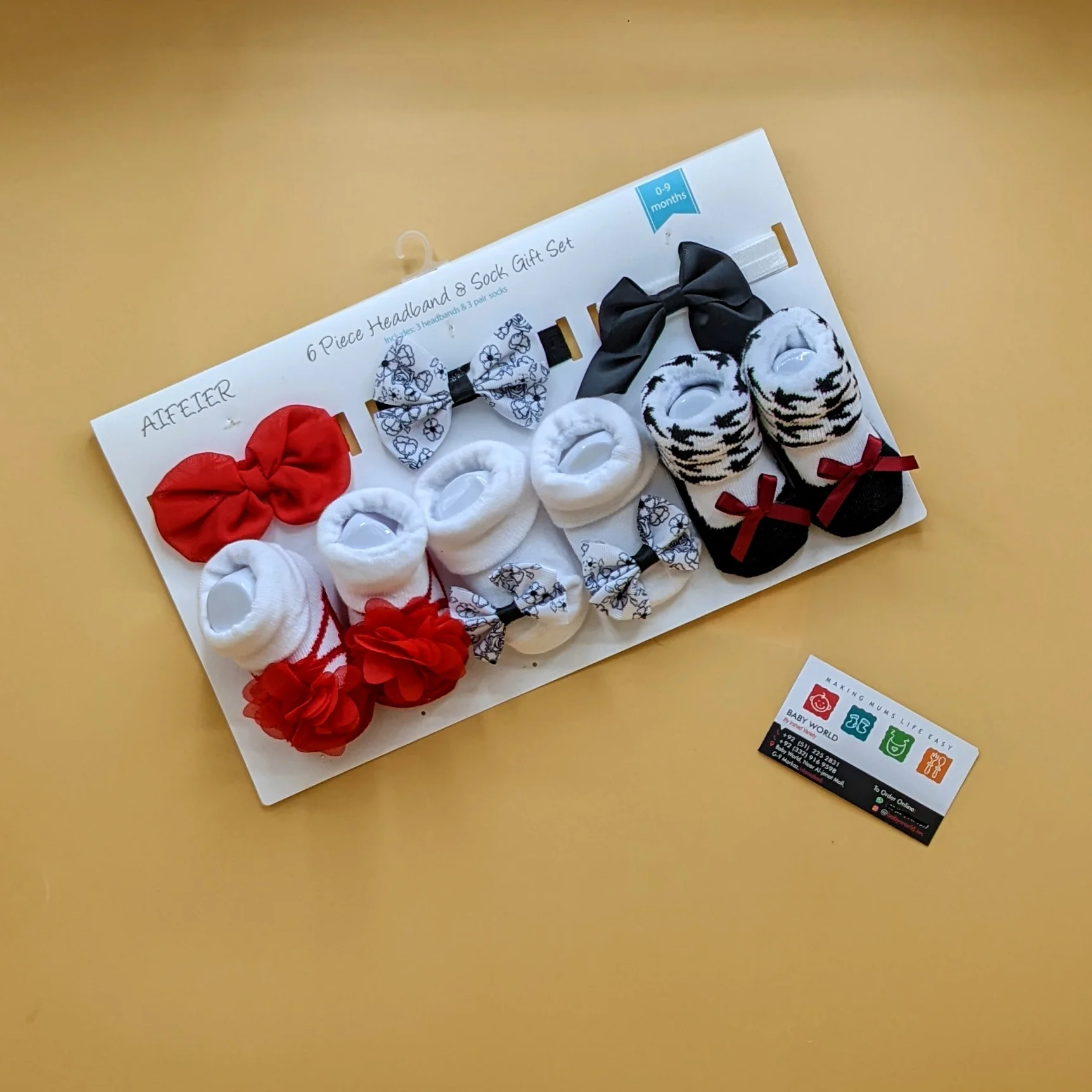 Pack of 3 Booties & Headbands Set - Image 12