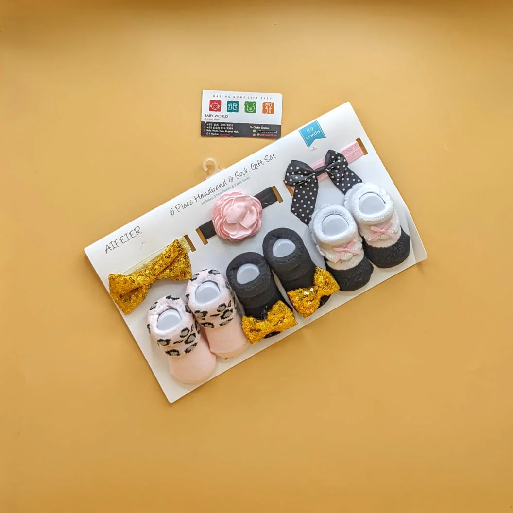 Pack of 3 Booties & Headbands Set - Image 27