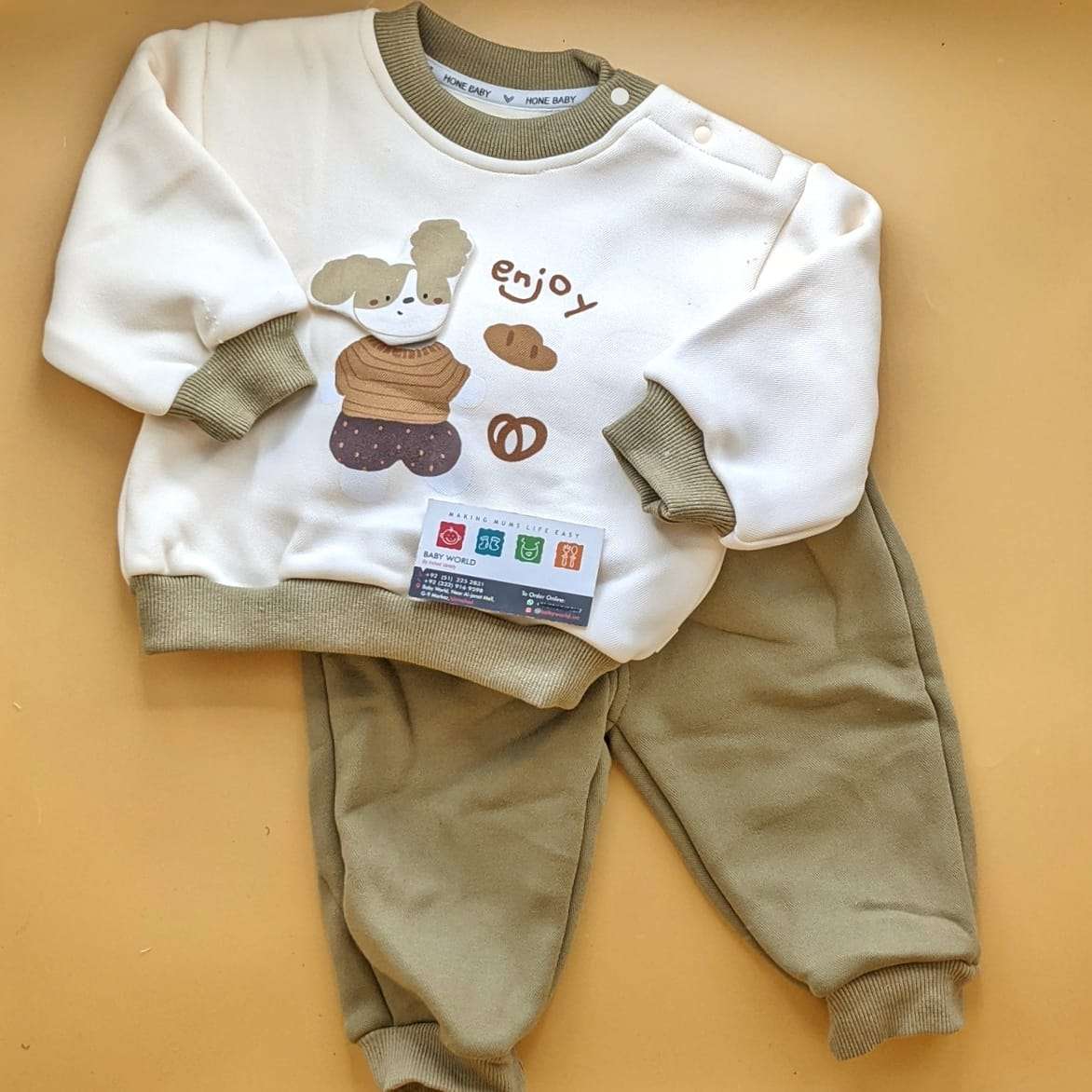 Premium Quality Baby Sweater Suit Set - Winter - Enjoy - Image 2