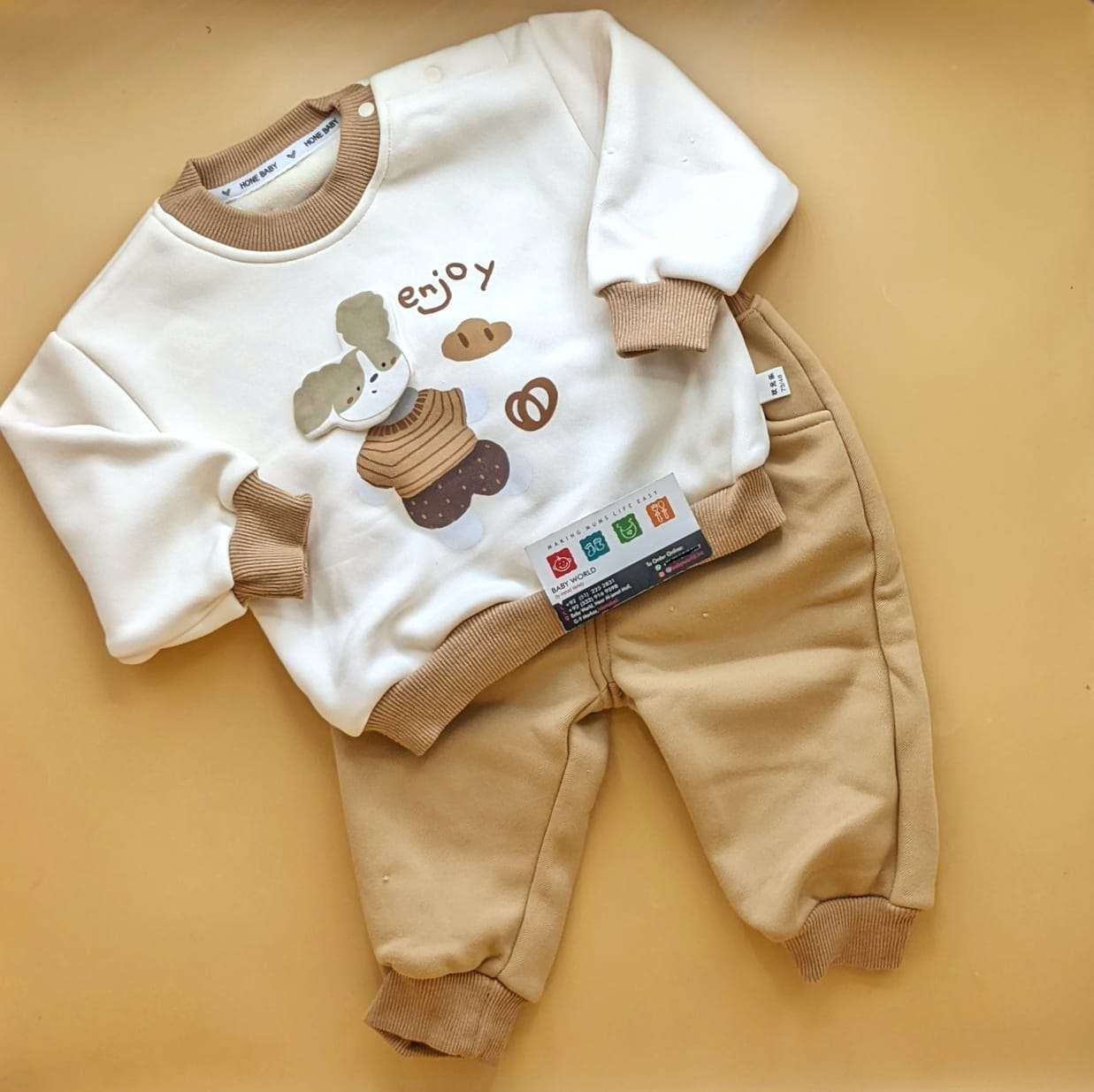 Premium Quality Baby Sweater Suit Set - Winter - Enjoy - Image 6