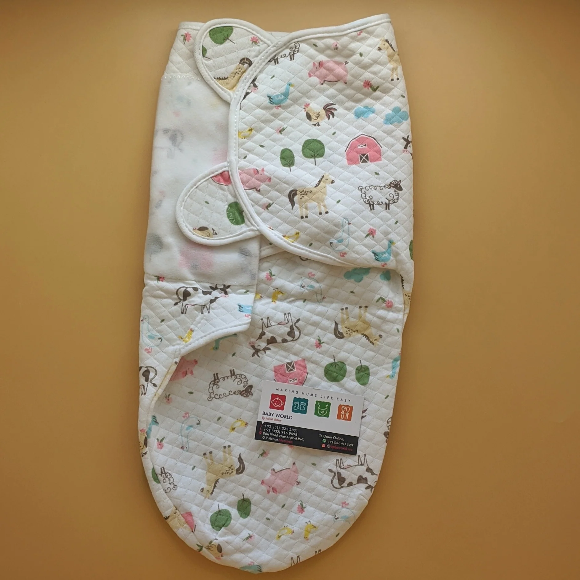 Baby Quilted Swaddle Wrap - Winter - Image 16