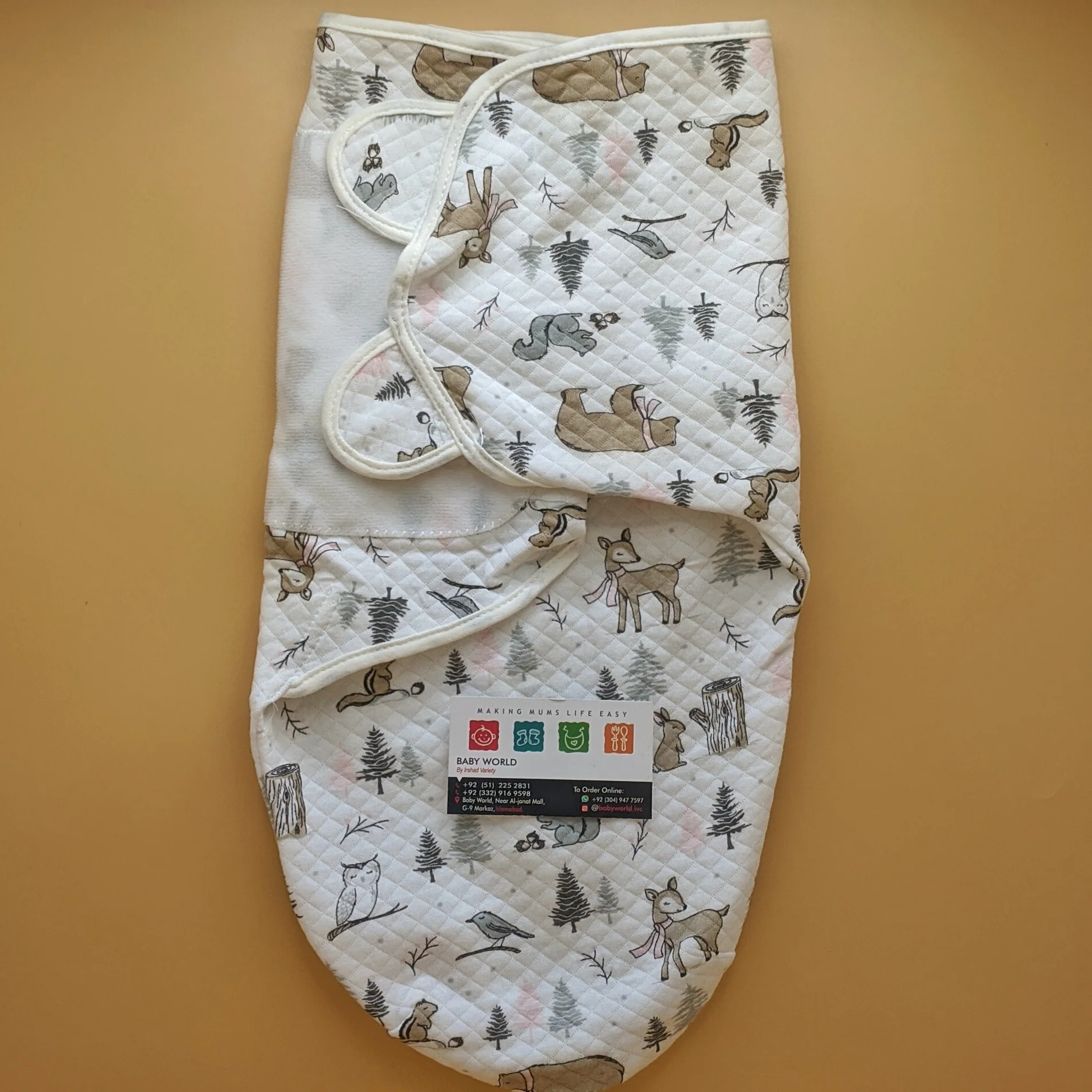 Baby Quilted Swaddle Wrap - Winter - Image 17