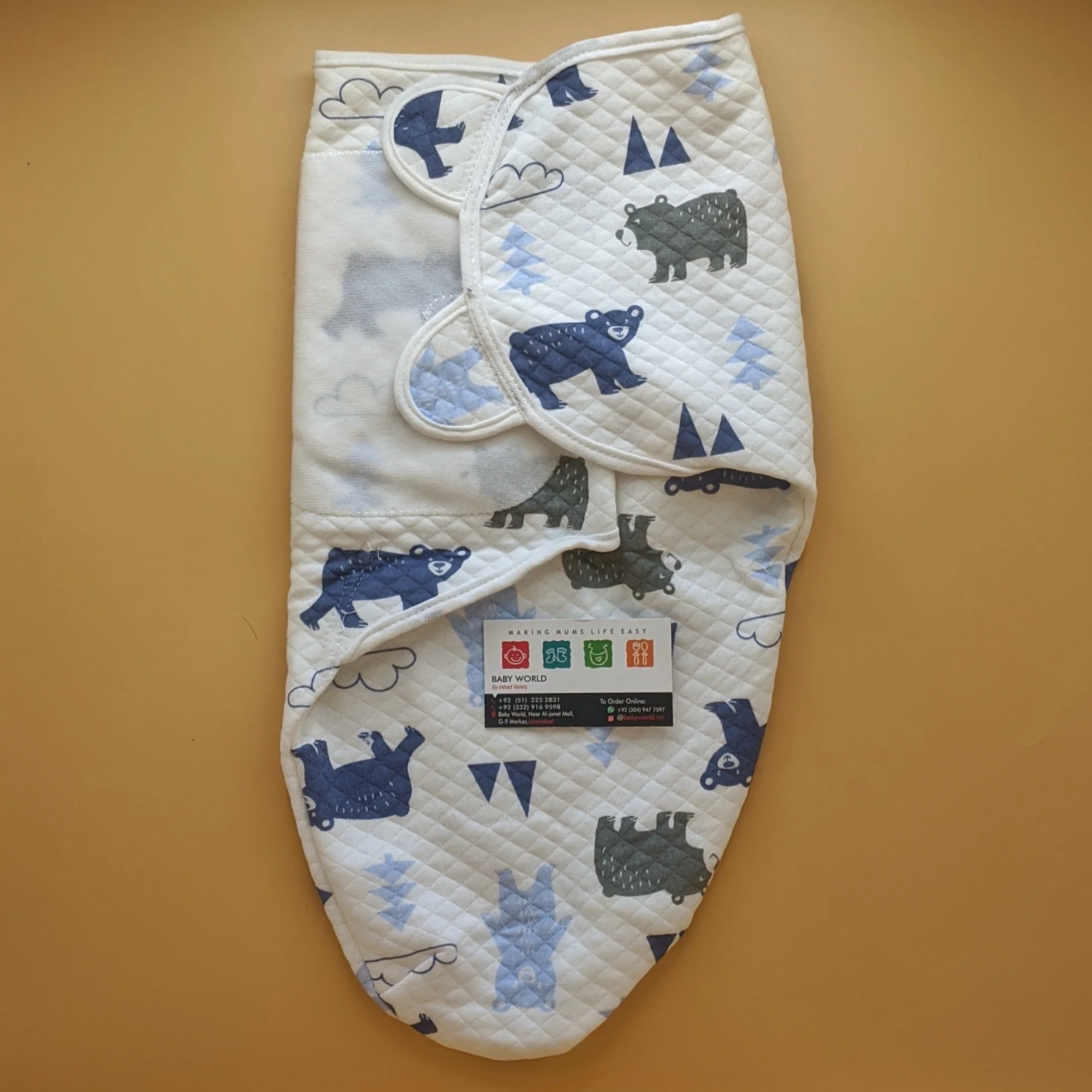 Baby Quilted Swaddle Wrap - Winter - Image 18