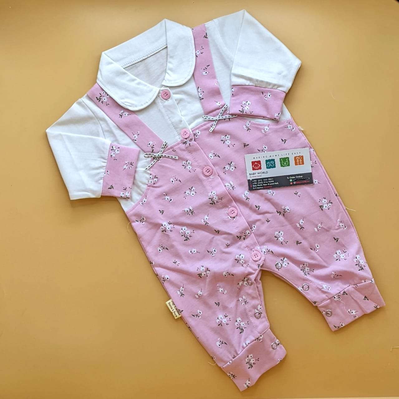 Romper - Floral/Stripes - Image 2