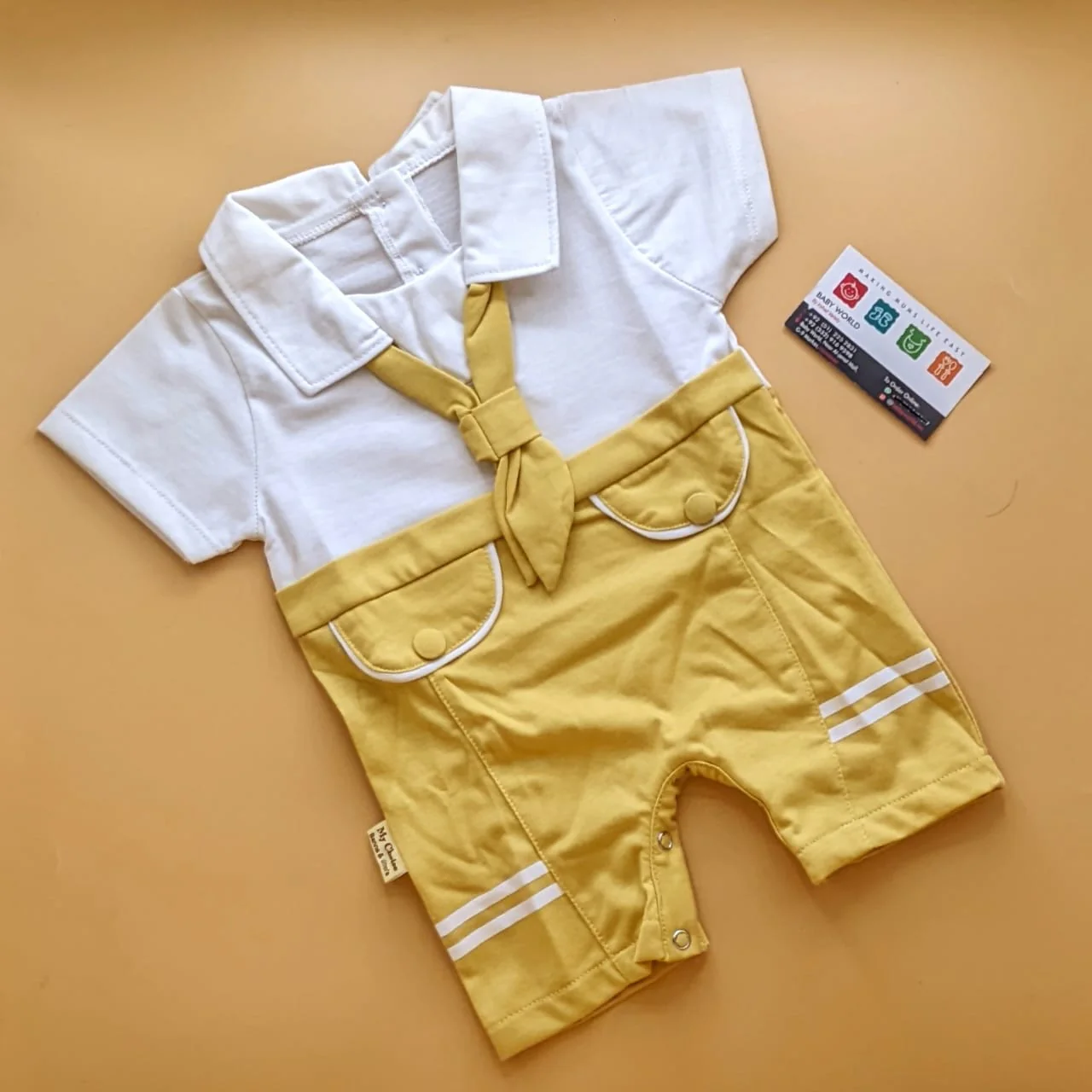 Romper - Half Sleeves - Tie 👔 - Image 3