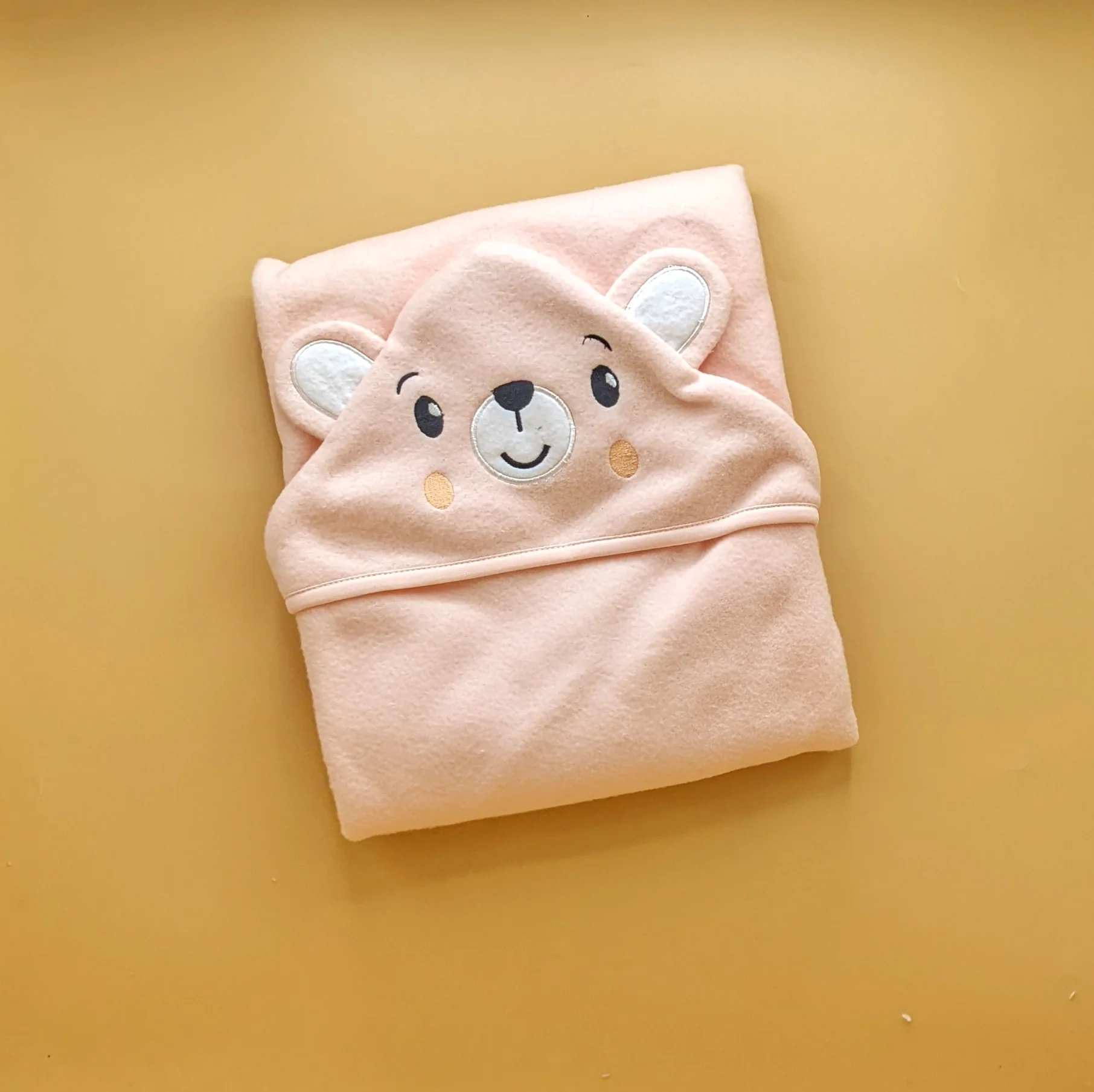 Hooded Wrapping Sheet/Blanket - Winter - Bear 🐻 - Image 3