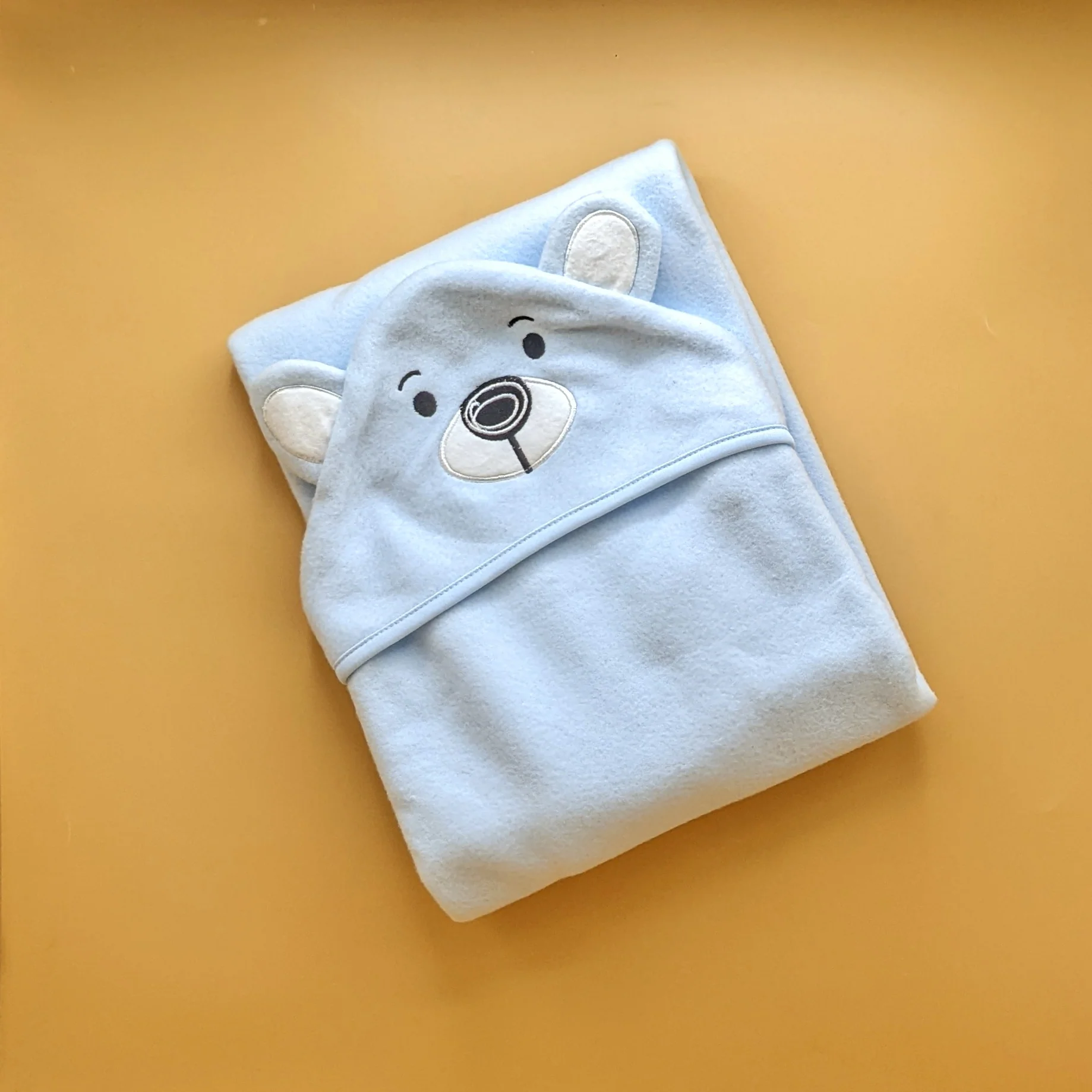 Hooded Wrapping Sheet/Blanket - Winter - Bear 🐻 - Image 6
